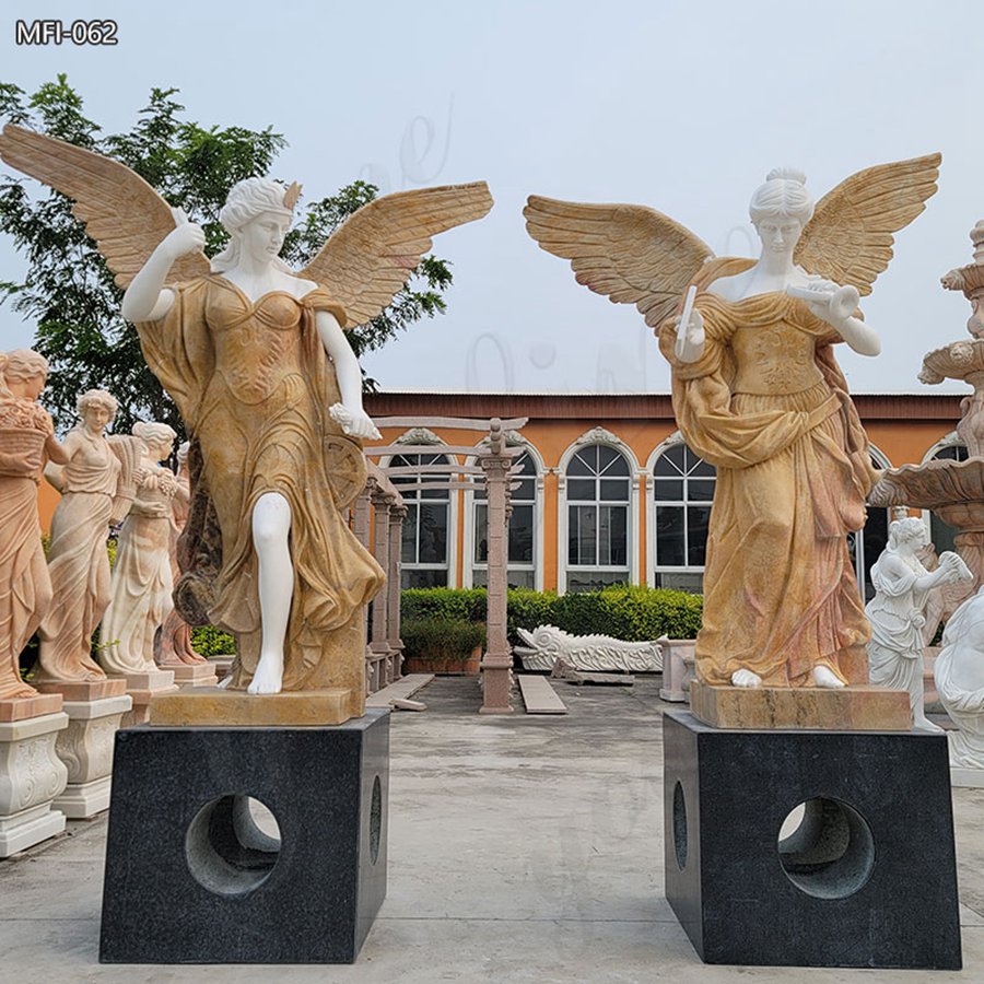 marble guardian angel outdoor statue for sale (3)