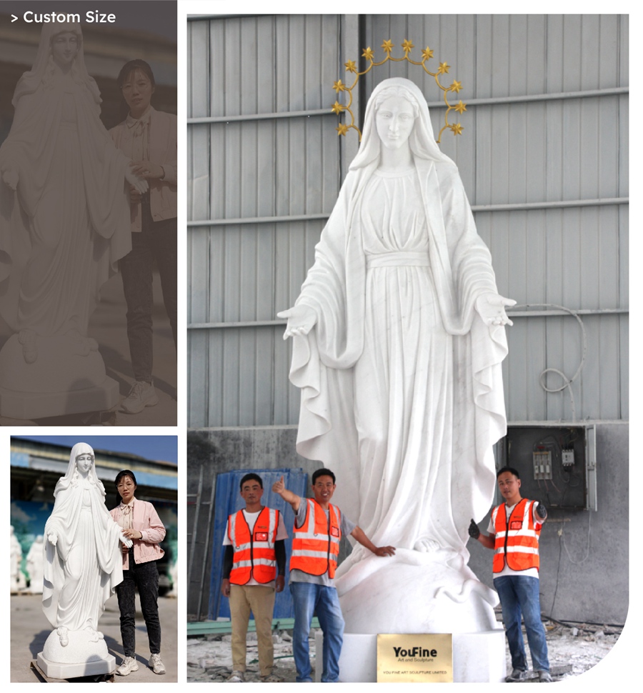 marble virgin mary statue for sale (3)