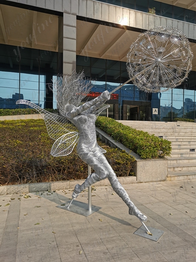 wire dandelion fairy sculpture for sale (13)
