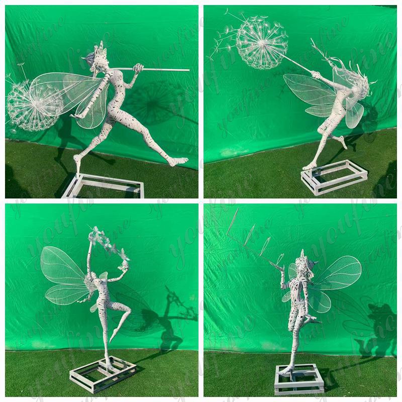 wire dandelion fairy sculpture for sale (2)