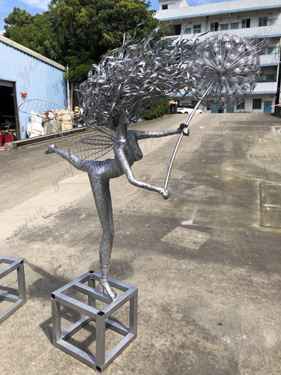 wire dandelion fairy sculpture for sale (7)