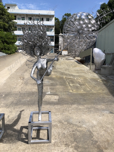 wire dandelion fairy sculpture for sale (8)