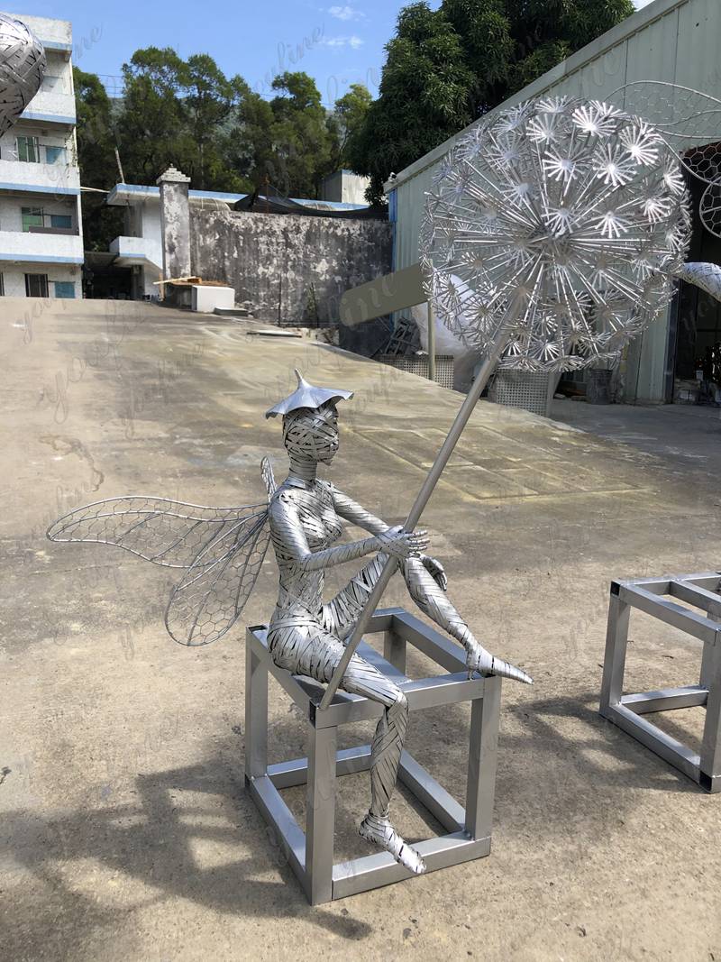 wire dandelion fairy sculpture for sale (9)