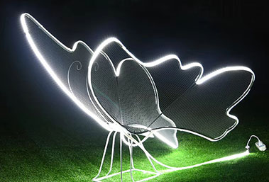 metal lighting butterfly sculpture