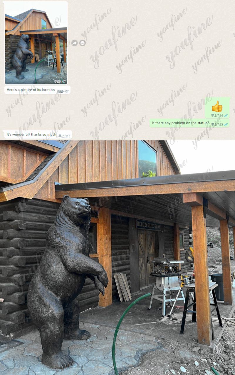 Bronze Grizzly Bear Sculpture Feedback