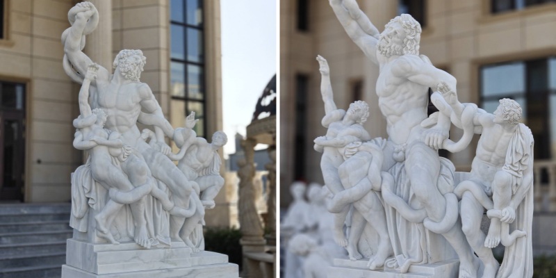 YouFine hand-carved replica of the sculpture of Laocoön and his two sons