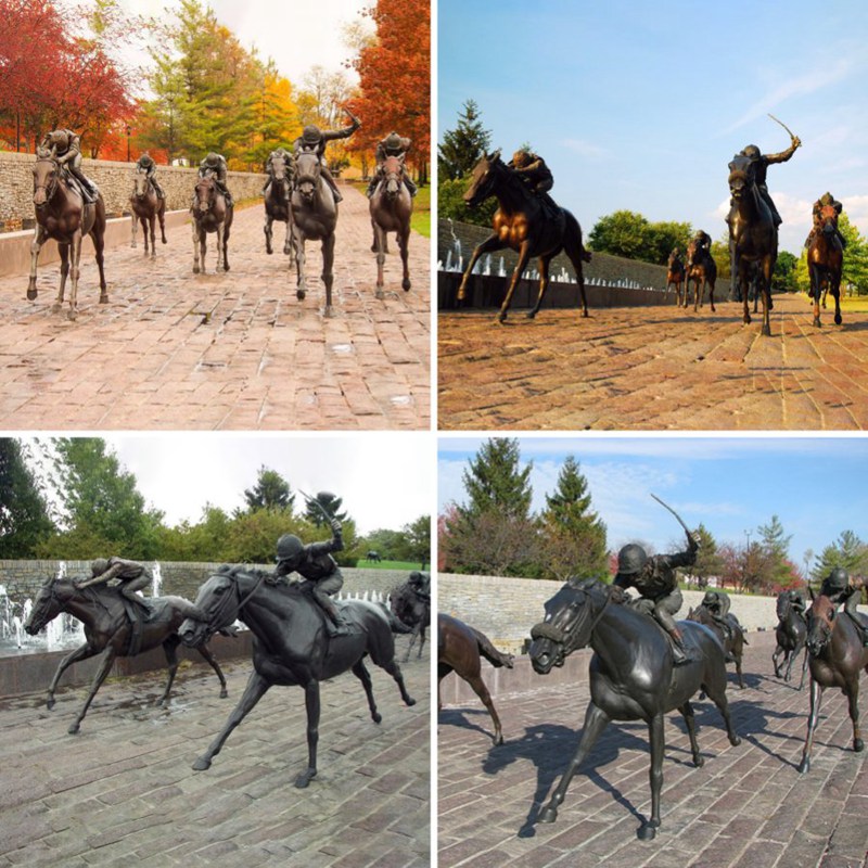 Bronze Horse Racing Statues for Sale (2)