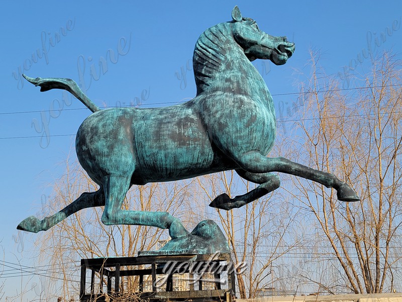 Horse Stepping on Flying Swallow