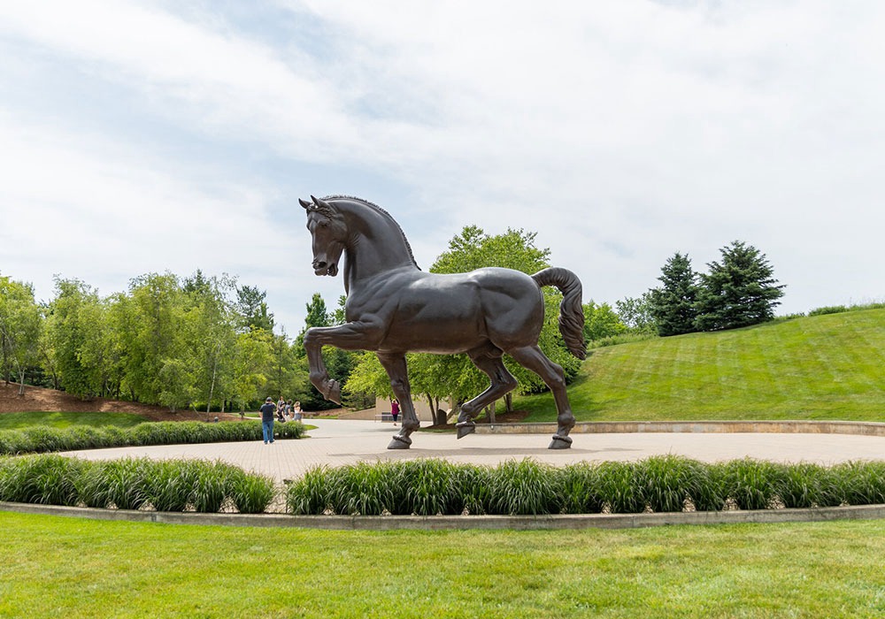 bronze horse sculpture for park (1)