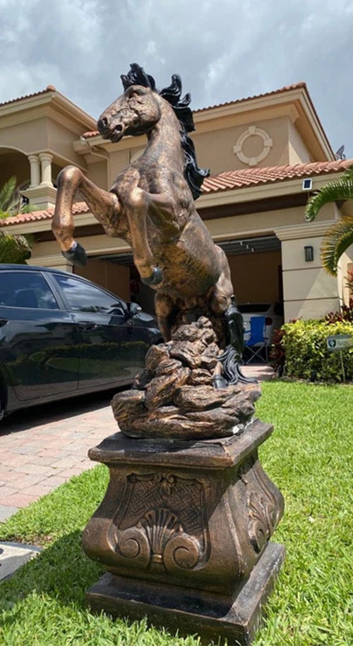 bronze horse statue for private space (5)