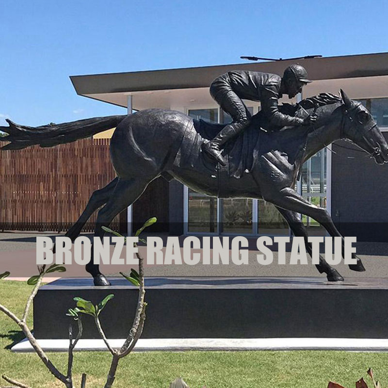 bronze racing horse for sale