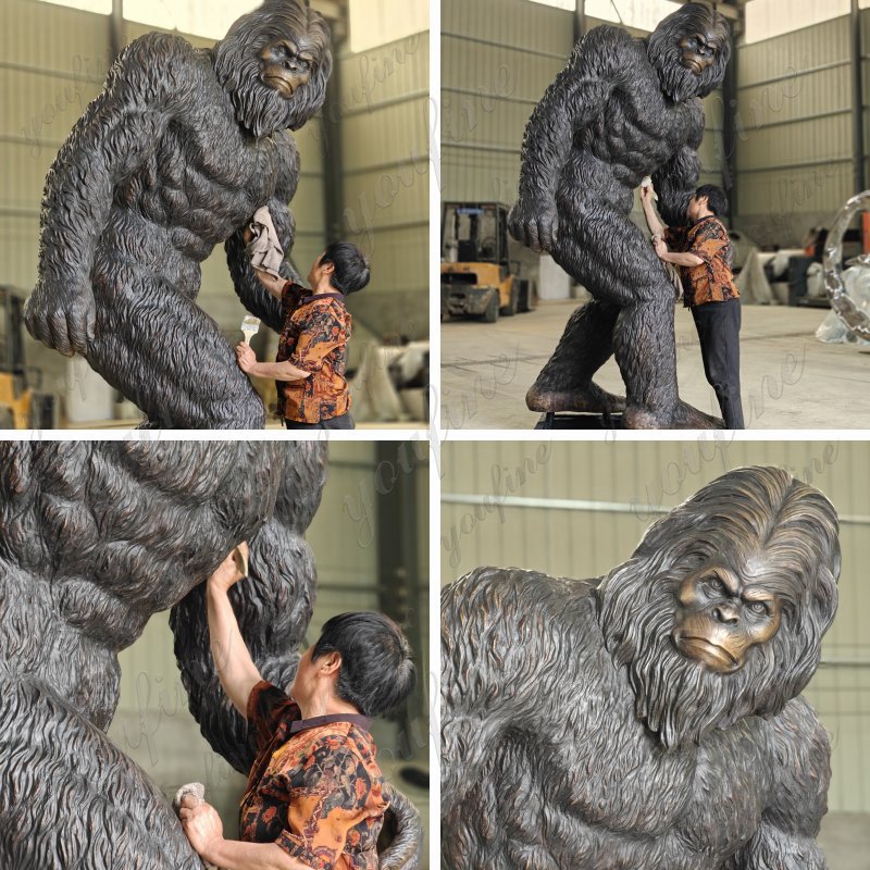 Bronze Sasquatch Statues for Sale in factory