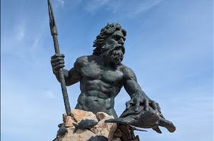 greek god poseidon statue