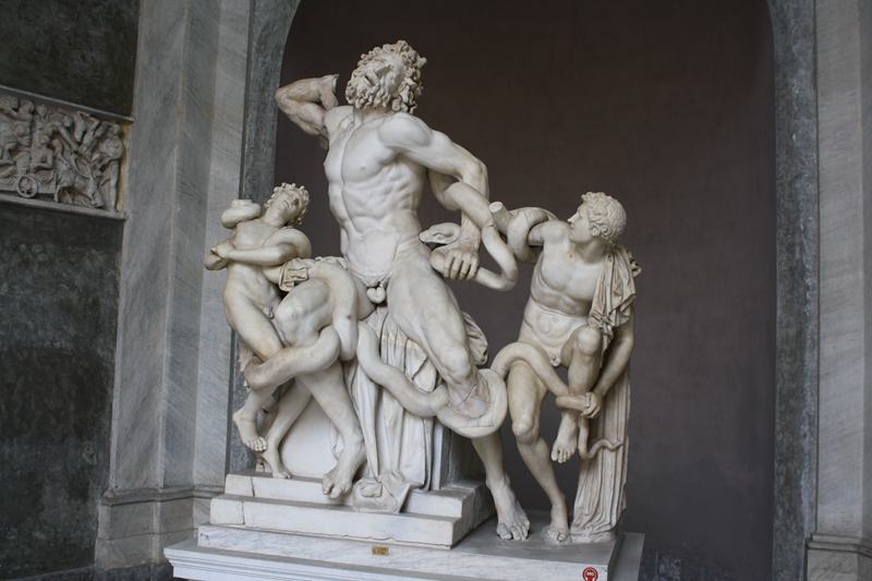 Athena and Poseidon Sent Two Giant Sea Snakes to Destroy Laocoön and His Two Sons.