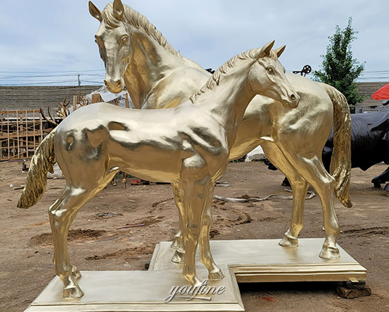 mare and foal bronze sculpture (2)