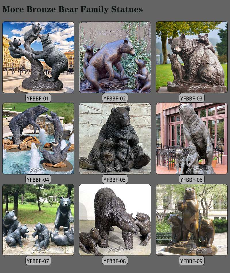 more-bronze-bear-family-statues