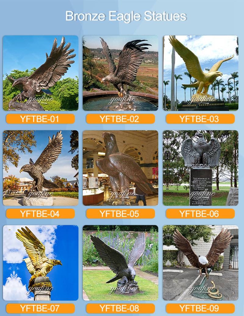 more bronze eagle statue choices (1)