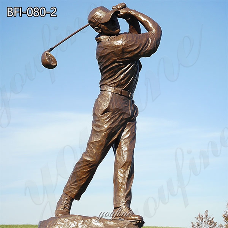 bespoke bronze golf statue (2)