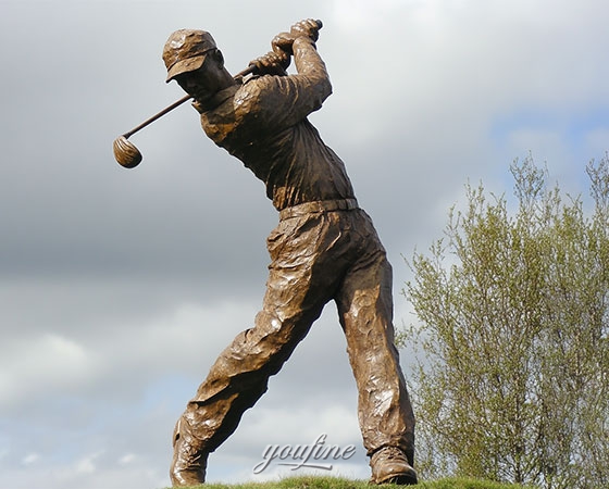 Bespoke Bronze Golf Statue for Garden (5)