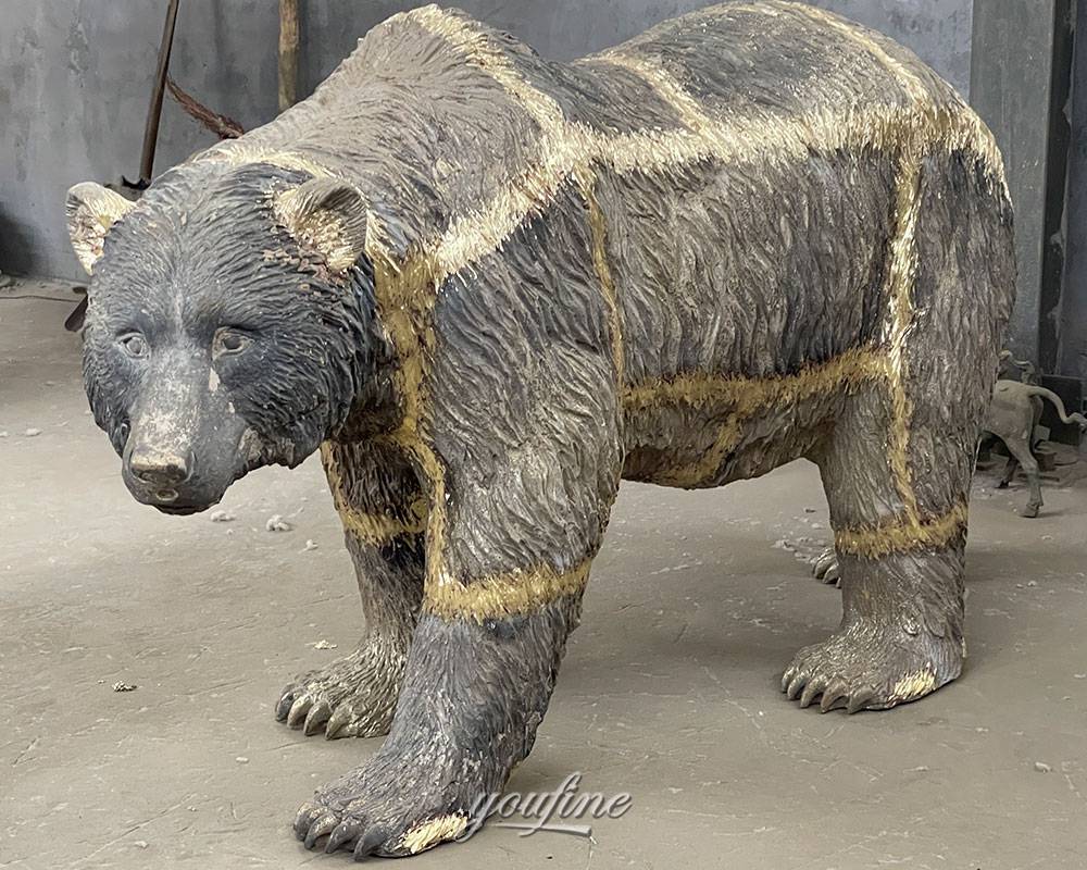 Bronze Bear Sculpture Welding