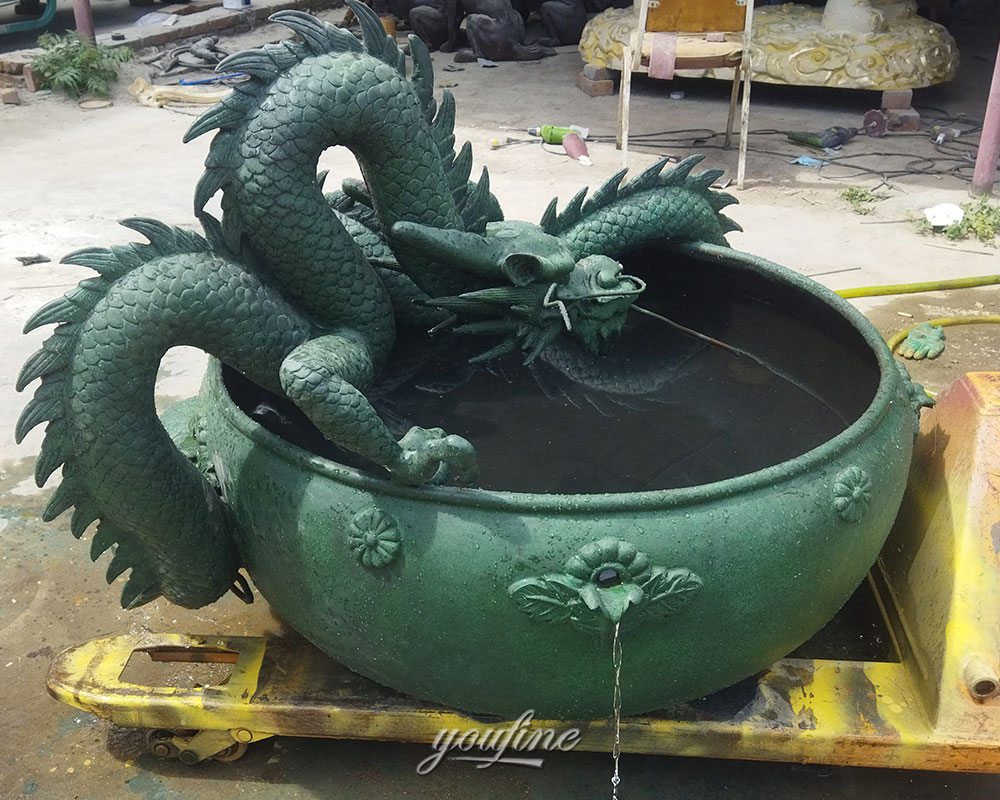 Bronze Dragon Fountain Water Test