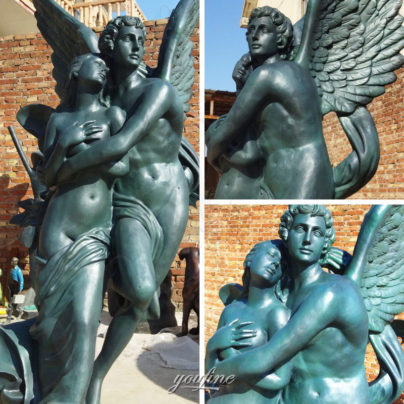 bronze amor and psyche sculpture (1)