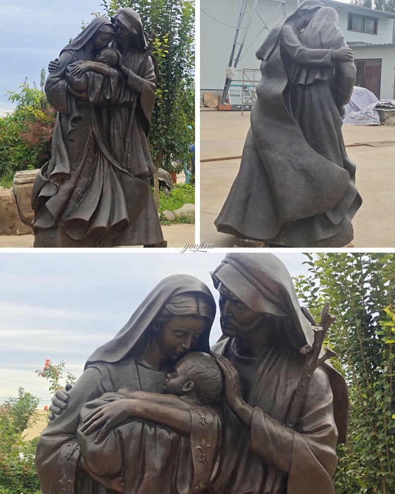 bronze holy family statue for outdoor (2)