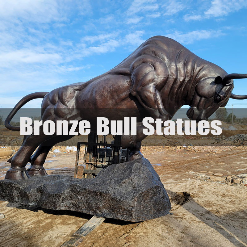 bronze bull statue