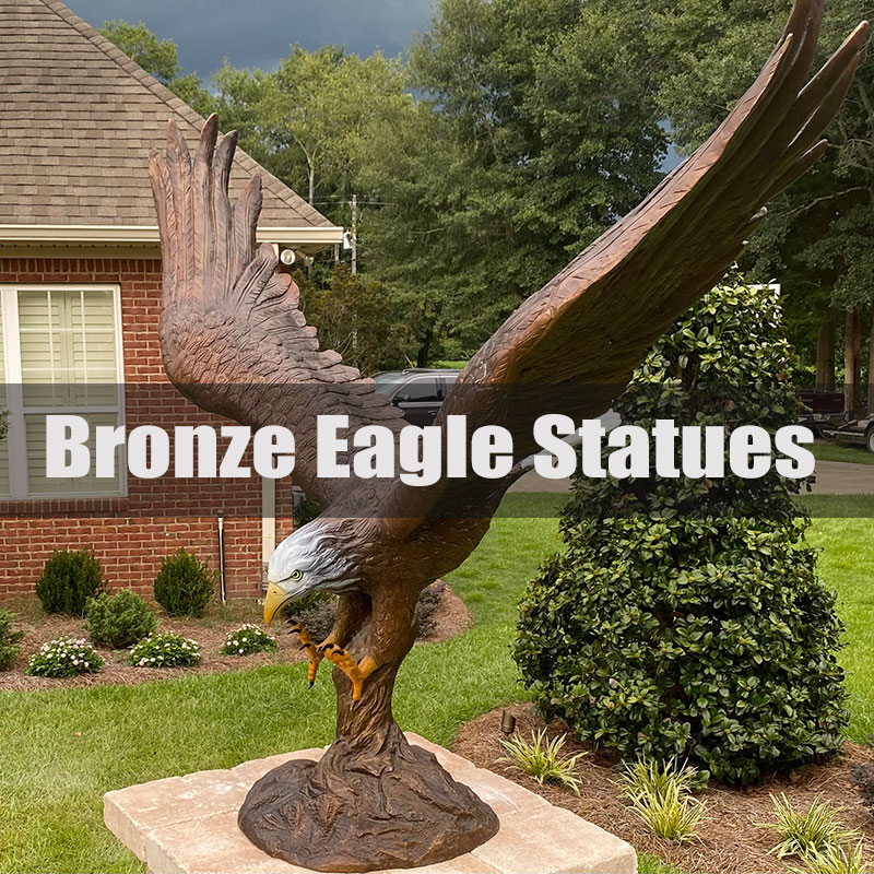 bronze eagle statue