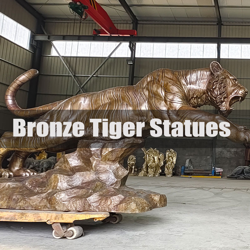 bronze tiger statue