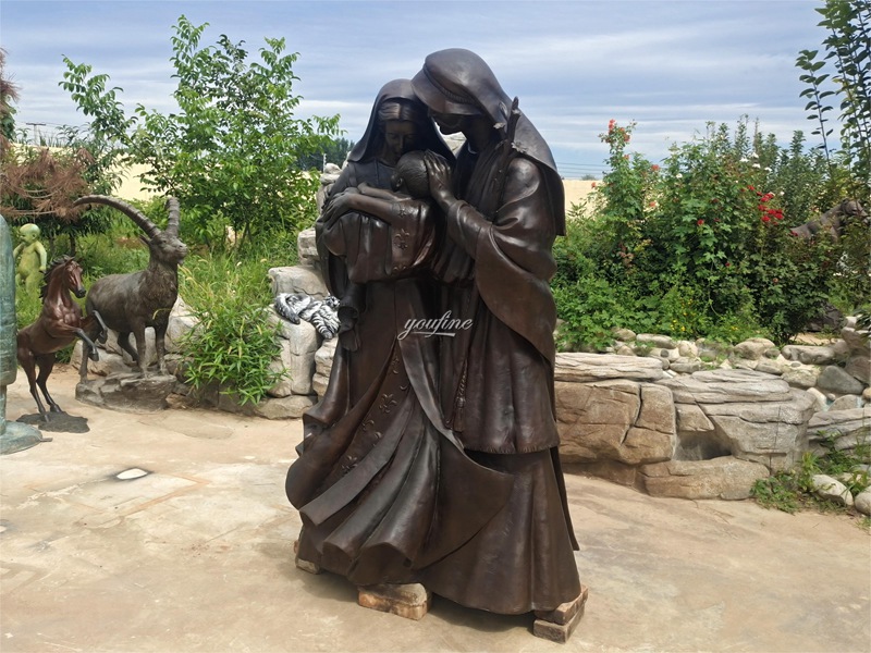 bronze holy family statue for outdoor (3)