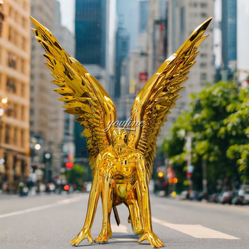 Large Metal Golden Angel Statue 