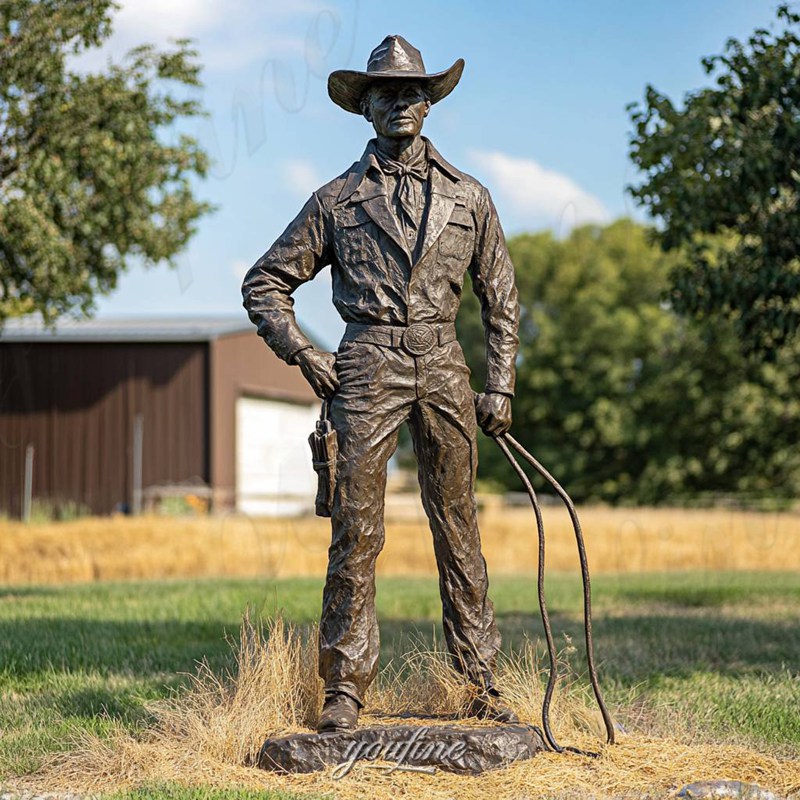 life size bronze cowboy sculpture (6)