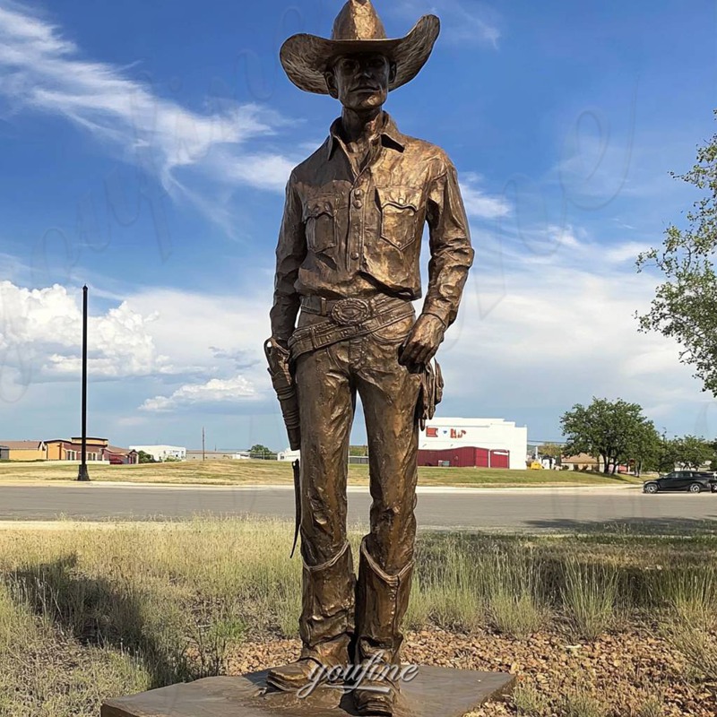 life size bronze cowboy sculpture (4)