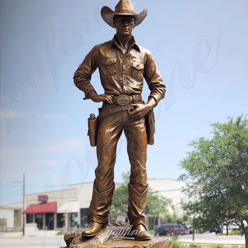 life size bronze cowboy sculpture (5)