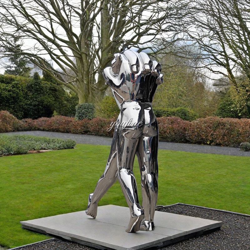 Abstract Hands Stainless Steel Sculpture