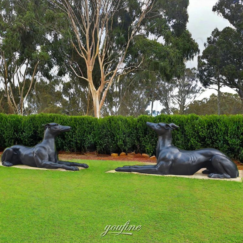 bronze doberman pinscher statue (3)