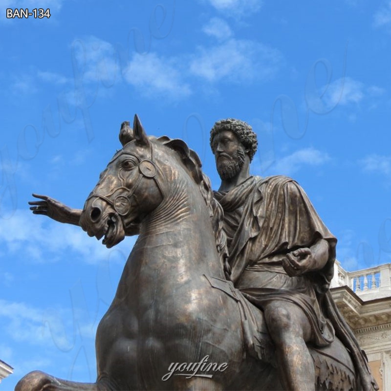 life size sculpture of marcus aurelius