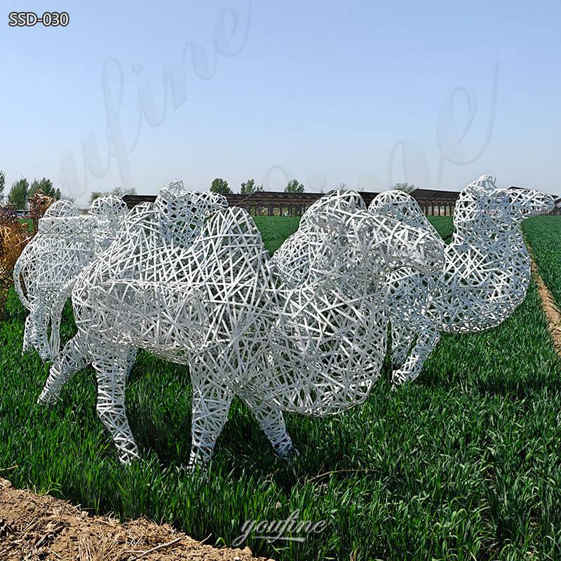 wire camel garden sculpture