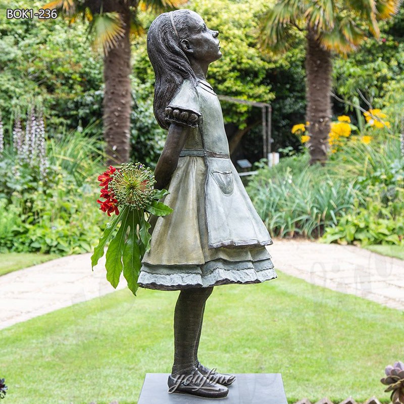 bronze Alice Garden Sculpture