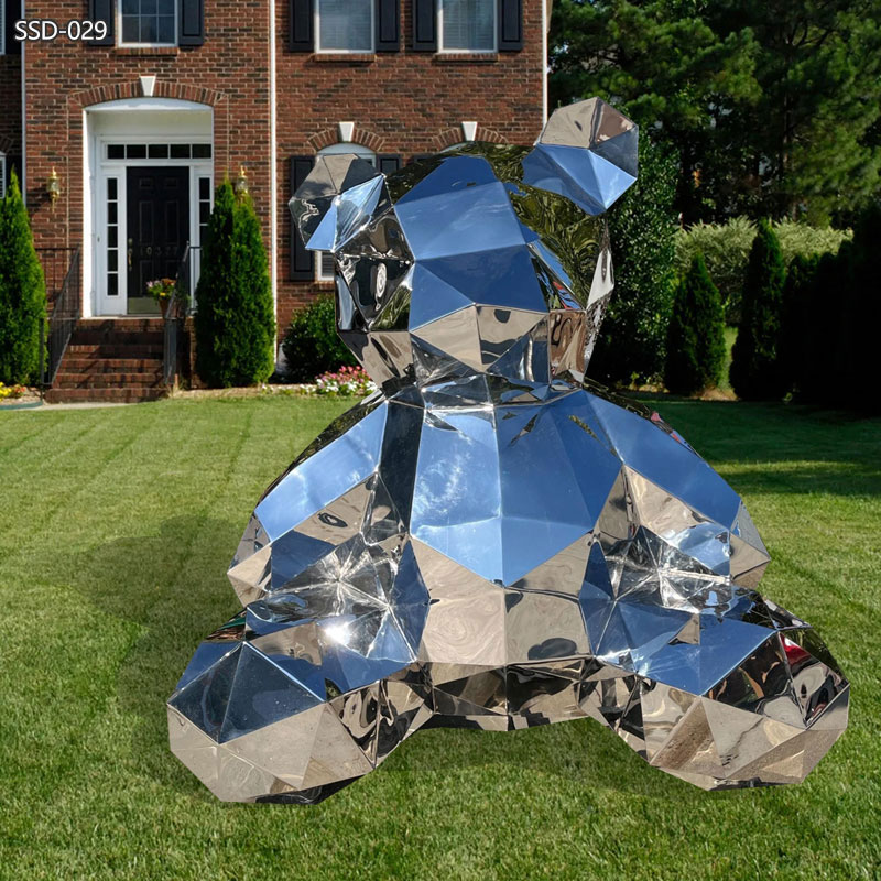 metal bear sculpture for garden