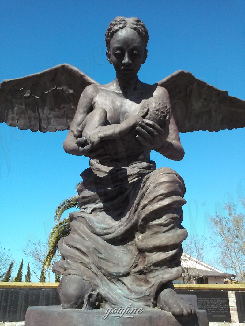 african american angel sculpture for garden