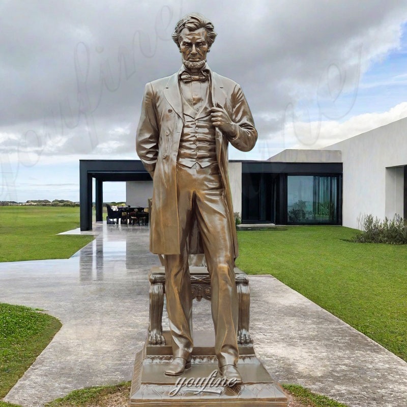 life size bronze president sculpture