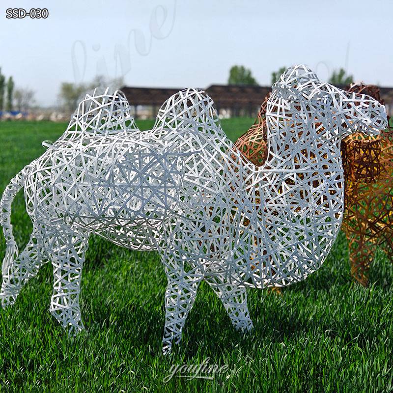 metal camel garden sculpture