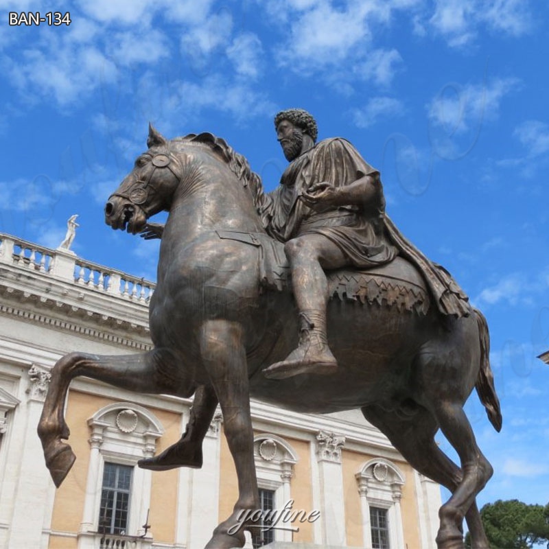 equestrian sculpture of marcus aurelius