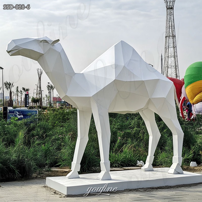 large metal camel statues