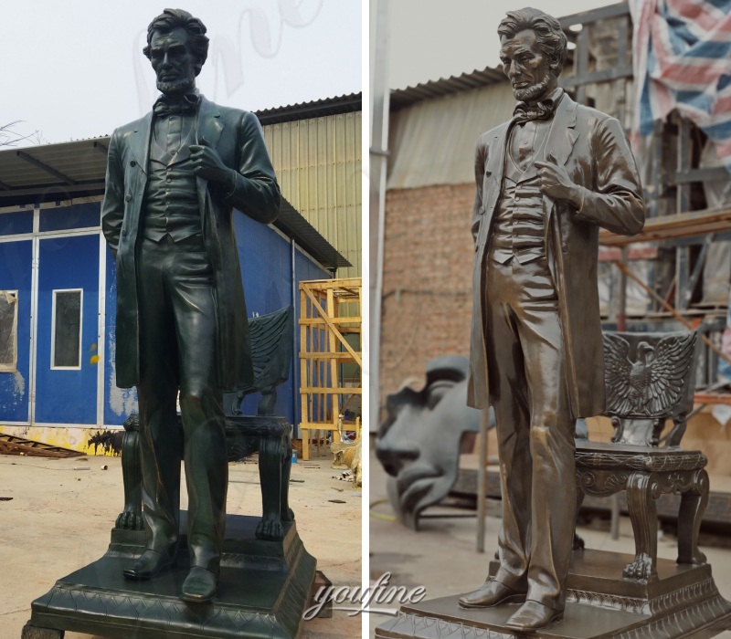 life size bronze president sculpture