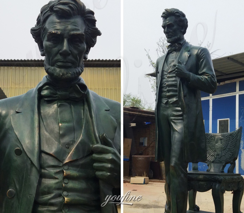 Details of Lincoln S culpture