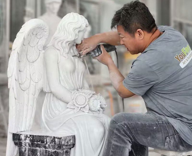 angel-memorial-carving-process