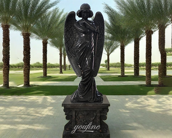 black angel statue